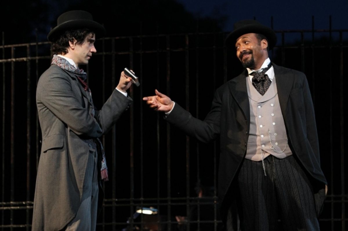 Hamish Linklater and Jesse L. Martin at 